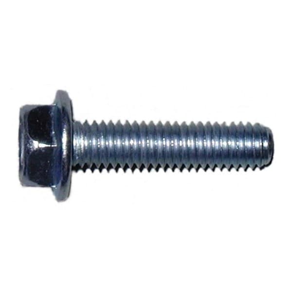 Midwest Fastener Class 10.9, M6-1.00 Flange Bolt, Zinc Plated Steel, 25 mm L, 15 PK 72985 - main
